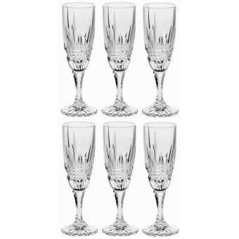 Набор бокалов для шампанского Crystalite Bohemia Vibes 180 мл (в наборе 6 штук)