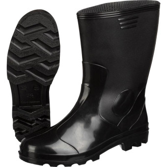 Сапоги рабочие мужские М-120 У ПВХ утеплённые с вкладным чулком чёрные  размер 46