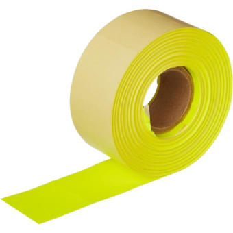 Этикет-лента прямоугольная желтая 29х28 мм (10 рулонов по 700 этикеток)