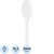 Ложка одноразовая столовая пластиковая белая 165 мм (2800 штук в  упаковке)