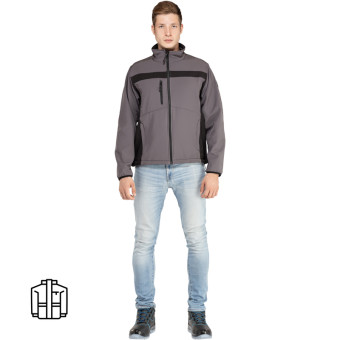 Куртка рабочая демисезонная мужская Delta Plus Lulea серая/черная (размер 48-50, рост 170-176 см)