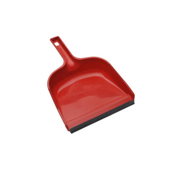 Совок для мусора с резиновой кромкой Hillbrush DP 1 R пластиковый красный (ширина рабочей части 20.3 см)