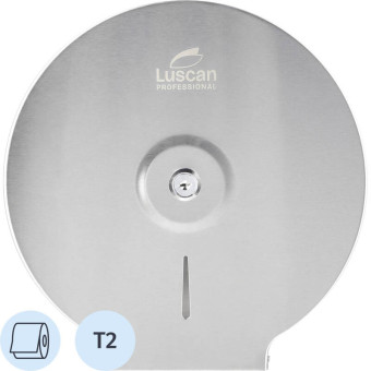 Диспенсер для туалетной бумаги рулонный Luscan Professional T2 серебристый