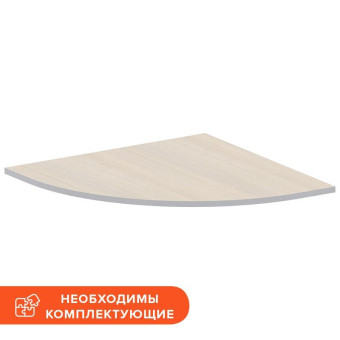 Сегмент 90 градусов Easy Business (ширина 700 мм, дуб светлый/серый)