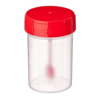 Контейнер для сбора биопроб не стерильный с ложкой, 60 мл (индивидуальная упаковка)