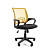 Кресло офисное Easy Chair 304 желтое/черное (сетка/ткань, пластик)