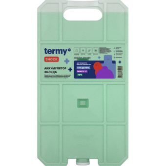Аккумулятор холода Termy Shock 24.3х2.4х13.3 см 620 г водно-солевой