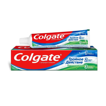 Зубная паста Colgate Тройное действие Натуральная мята 50 мл Зубная паста Colgate Тройное действие Натуральная мята 50 мл