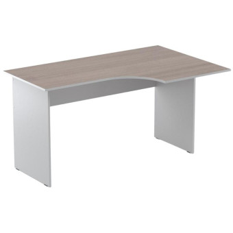 Стол эргономичный Easy Standard правый (дуб темный/серый, 1400х900х740 мм)