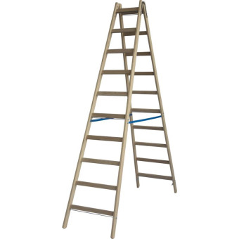 Cтремянка деревянная 2х10 ступени Krause 170217