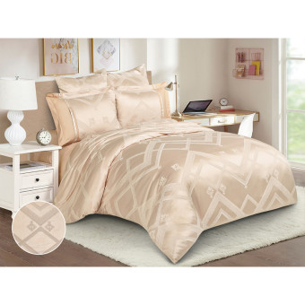Комплект постельного белья Cleo Satin Jacquard 2-спальное сатин-жаккард  50x70/70x70 см (21/207-SG)