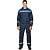 Костюм рабочий летний мужской л20-КБР с СОП синий/васильковый (размер 44-46, рост 182-188 см)