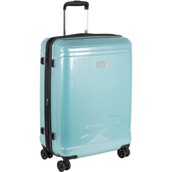 Чемодан Polar размер M 71 л из ABS-пластика голубой