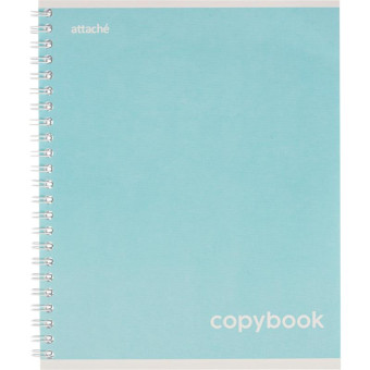 Тетрадь общая Attache Акварель A5 80 листов в клетку на спирали (обложка  голубая)