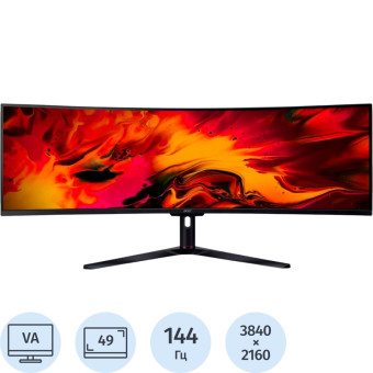 Монитор 49'' Acer Nitro EI491CRSbmiipphx чёрный (UM.SE1CD.S01)