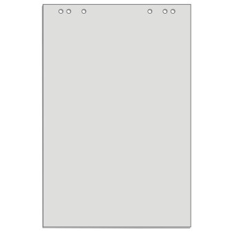 Бумага для флипчартов Attache Economy Eco 60x90 см серая 20 листов (55- 60 г/кв.м, 5 штук в упаковке)