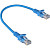 Патч-корд витая пара ExeGate UTP-RJ45-RJ45-5e-0,3M-BL 5e 0,3 м