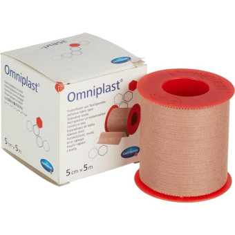 Пластырь фиксирующий Omniplast 500х5 см текстильная основа