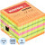 Стикеры Kores Cubo 50x50 мм неоновые 4 цвета (1 блок на 400 листов)