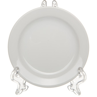 Тарелка фарфоровая Башкирский фарфор Принц диаметр 120 мм белая 12 штук в упаковке (артикул производителя ИТМ 03.120-12)