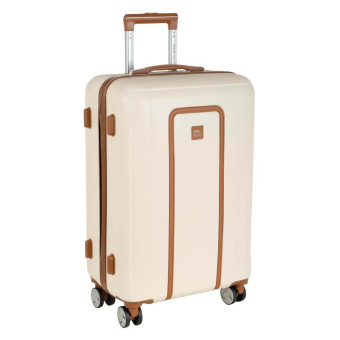 Чемодан Polar 63 литра из пластика бежевый (РР5509)