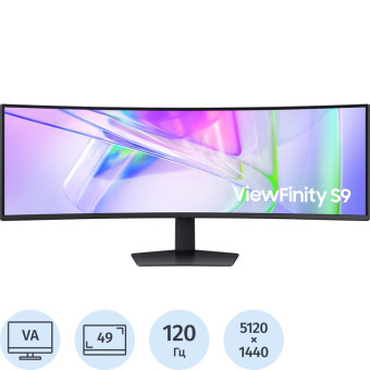 Монитор 49'' Samsung ViewFinity S9 S49C950UAI Curved чёрный  (LS49C950UAIXCI)