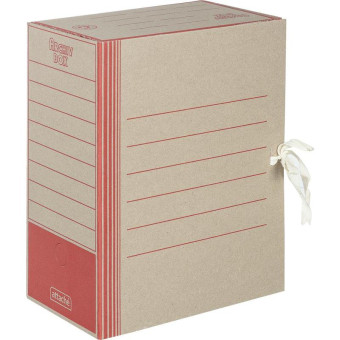 Короб архивный на 2-х завязках Attache 150 мм картон до 1500 листов красный