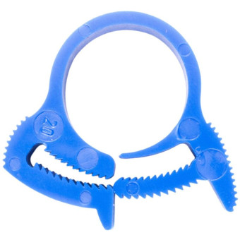 Хомут пластиковый Clip-Track 16-20 мм синий 10 штук