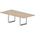 Стол для переговоров Carre OC240OW на металлокаркасе (дуб светлый,  2400х1200х720 мм)