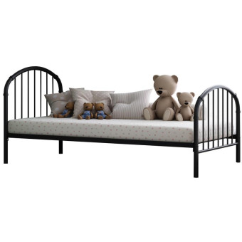 Кровать металлическая одноярусная Эвора-1 (черный, 950х1980х958 мм)