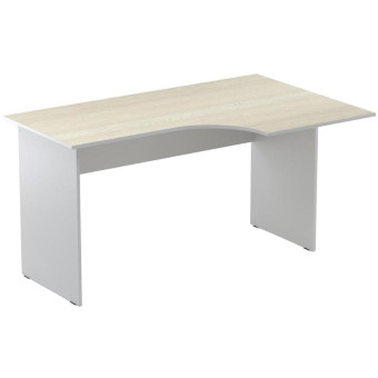 Стол эргономичный Easy Standard правый (дуб светлый/серый, 1400х900х740 мм)