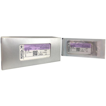 Шовный материал Волоть ПГА 0 75 см колющая игла 30 мм 1/2 (25 штук в упаковке)