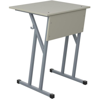 Стол ученический одноместный Комус (серый, рост 7)