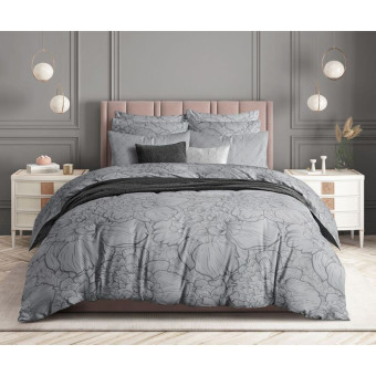 Комплект постельного белья Guten Morgen Twilight peonies 1.5-спальное  бязь 50x70 см