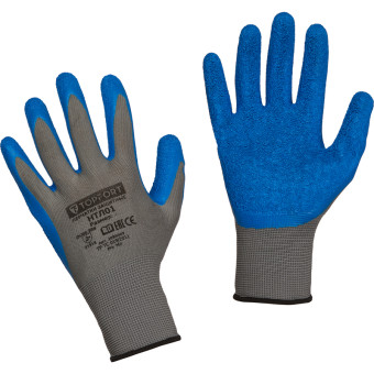 Перчатки TOPFORT НТЛ01 нейлоновые с латексным покрытием (размер 9 (L))