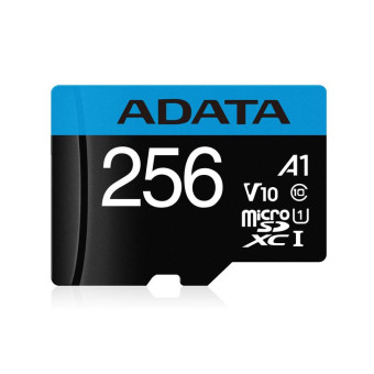 Карта памяти 256 ГБ microSDXC A-DATA AUSDX256GUICL10A1-RA1 Сlass 10 UHS-I U1 A1