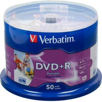 Диск DVD+R Verbatim 4.7 ГБ 16x cake box 43512 (50 штук в упаковке) Диск DVD+R Verbatim 4.7 ГБ 16x cake box 43512 (50 штук в упаковке)