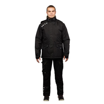 Куртка рабочая зимняя Dimex Attitude с СОП черная (размер M, 48-50, рост 174-178)