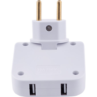 Разветвитель Старт С/А SA1/2 2USB 10/480 2 розетки + USB