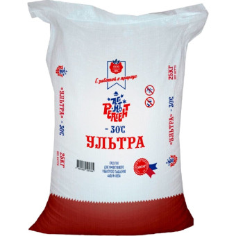 Реагент противогололедный Mr. Defroster Ультра соль до -30С мешок 25 кг