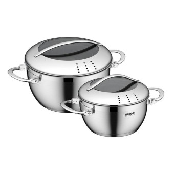Набор кастрюль Nadoba Maruska нержавеющая сталь (2 кастрюли с крышками: 2.8 л, 1.4 л)