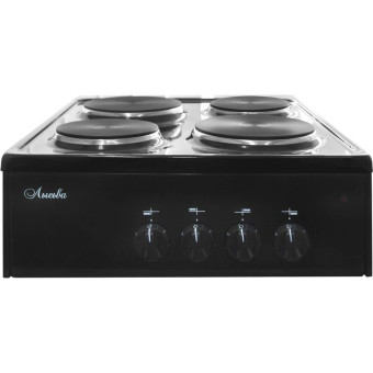 Плита электрическая Лысьва ПЭН 40М узкая чёрная (эмаль, 4 конфорки)