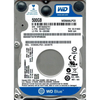 Жесткий диск Western Digital Blue 500 ГБ (WD5000LPCX)