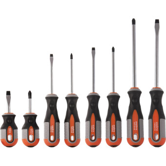 Набор отвёрток Ombra ROUND GRIP (8 штук, 975008)