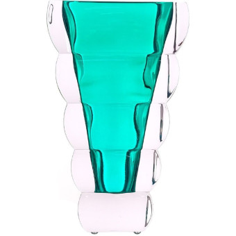 Ваза для цветов Adria Rogaska зеленая (высота 25 см)