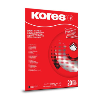 Бумага копировальная черная Kores 1200 (А4, 20 листов) Бумага копировальная черная Kores 1200 (А4, 20 листов)