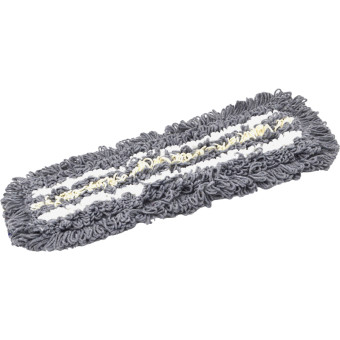 Насадка МОП прямоугольная A-VM хлопок/вискоза/микрофибра 40х13 см серая/белая/бежевая