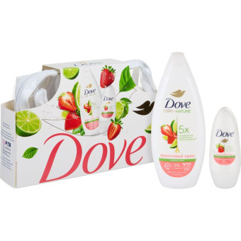 Подарочный набор косметики для женщин Dove Клубничный крем