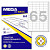 Этикетки самоклеящиеся Promega label Basic 38х21.2 мм белые (каучуковый клей, 65 штук на листе, 100 листов в упаковке)