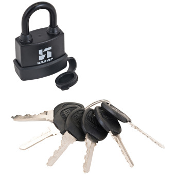 Замок навесной всепогодный Аллюр ВС1Ч-374П 47 мм черный